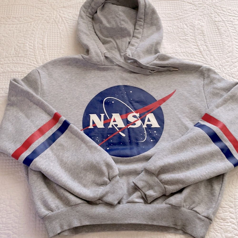 NASA Cropped Hoodie